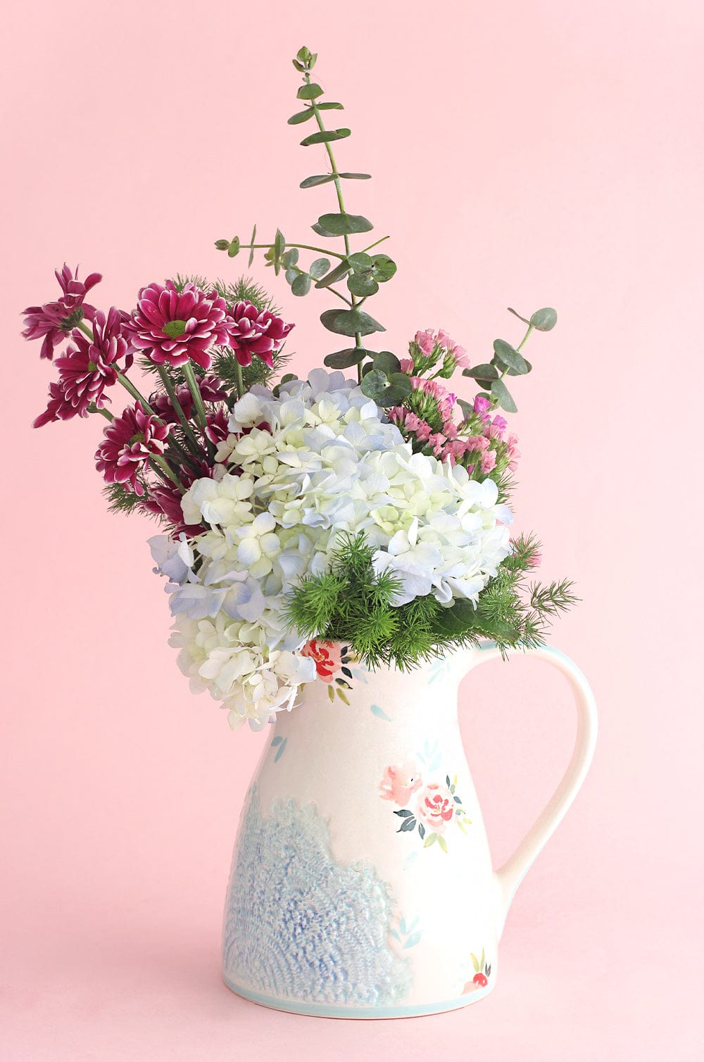 Day Dreams Handpainted Pitcher