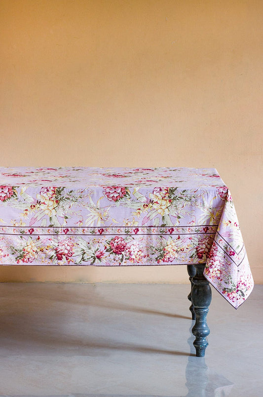 April Cornell Hydrangea Amethyst Dining Cloth-8 Seater
