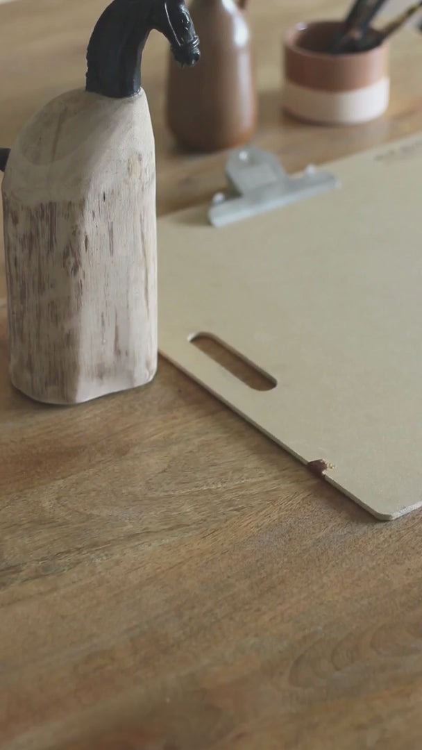 Alice Mini Table Handcrafted Wooden Wall Shelf