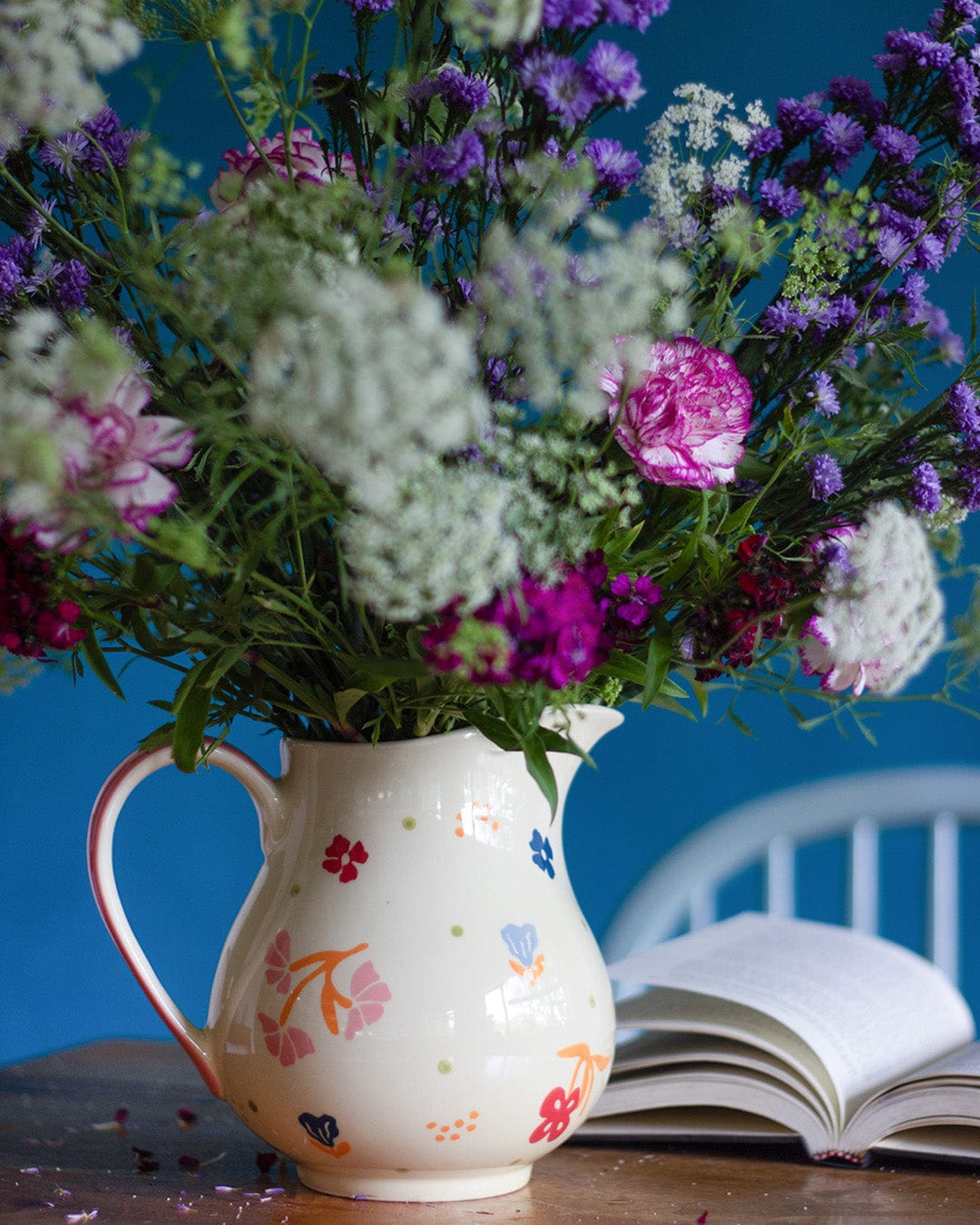 Oasis Handpainted Ceramic Pitcher