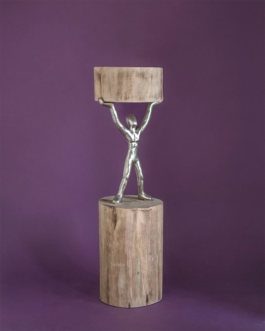 Orion - Wood Men Candle Stand - Large