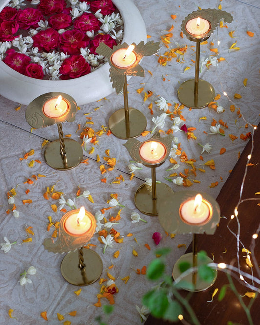 Perch Tealight Holders with Stand Gift Box - Set of 2