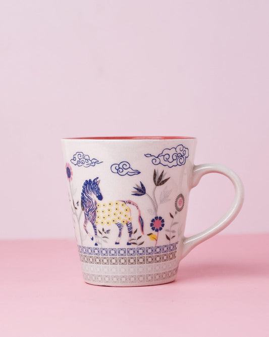 Zebra Bloom Ceramic Mug