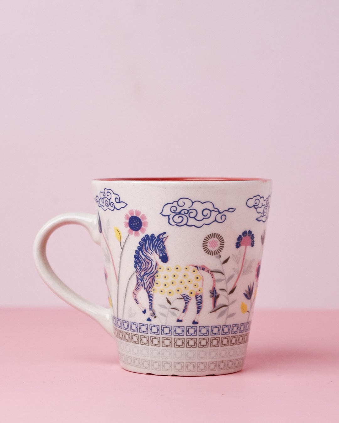 Zebra Bloom Ceramic Mug