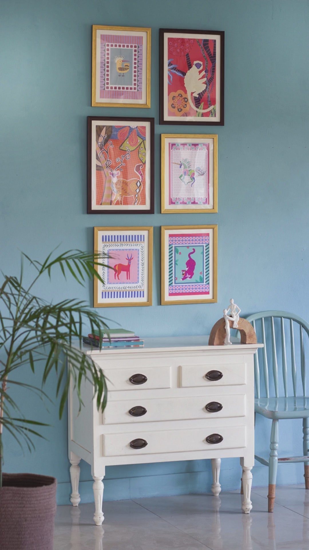 Unicorn with Wooden Framing