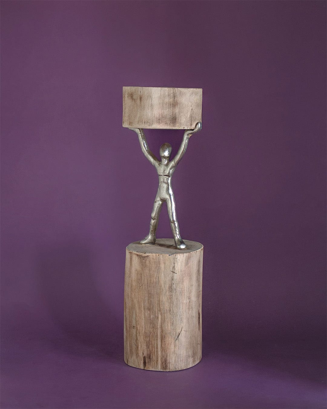 Orion - Wood Men Candle Stand - Large