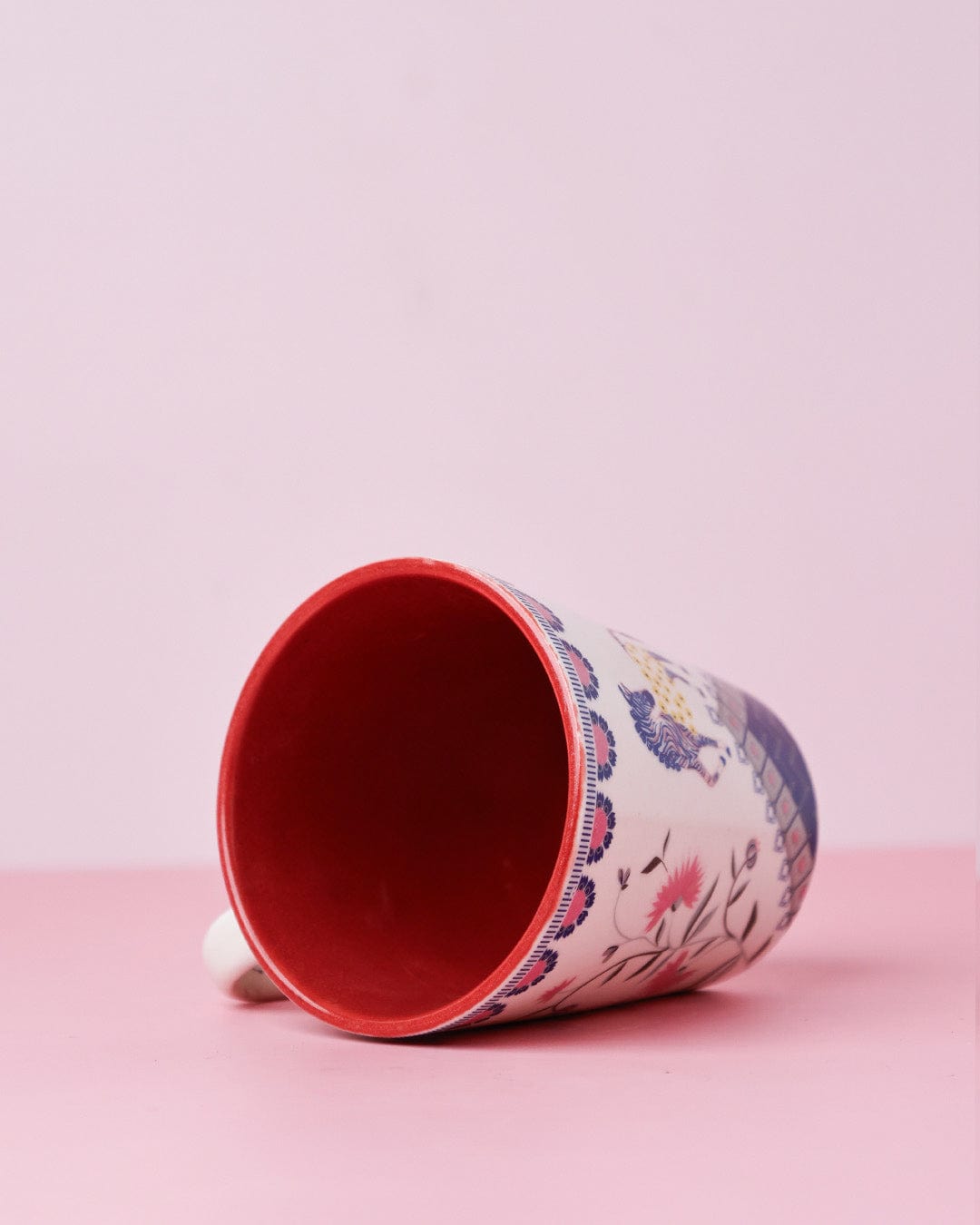 Stripe & Petal Ceramic Mug